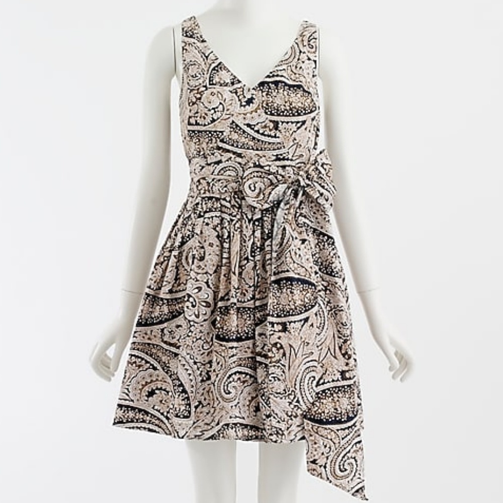 🌻J. Crew Paisley Cecilia 100% Cotton Dress